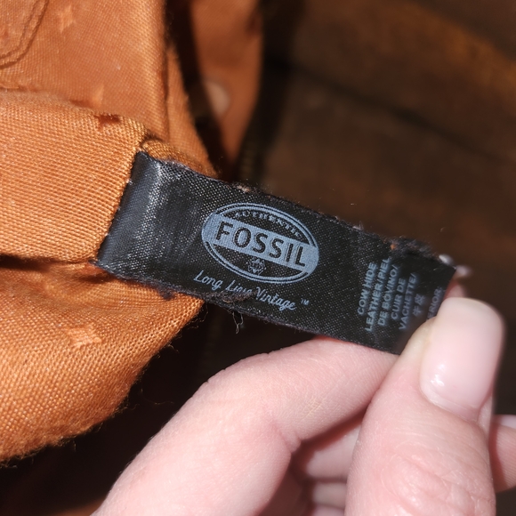 Fossil Tan Leather Crossbody Bag - Picture 16 of 16